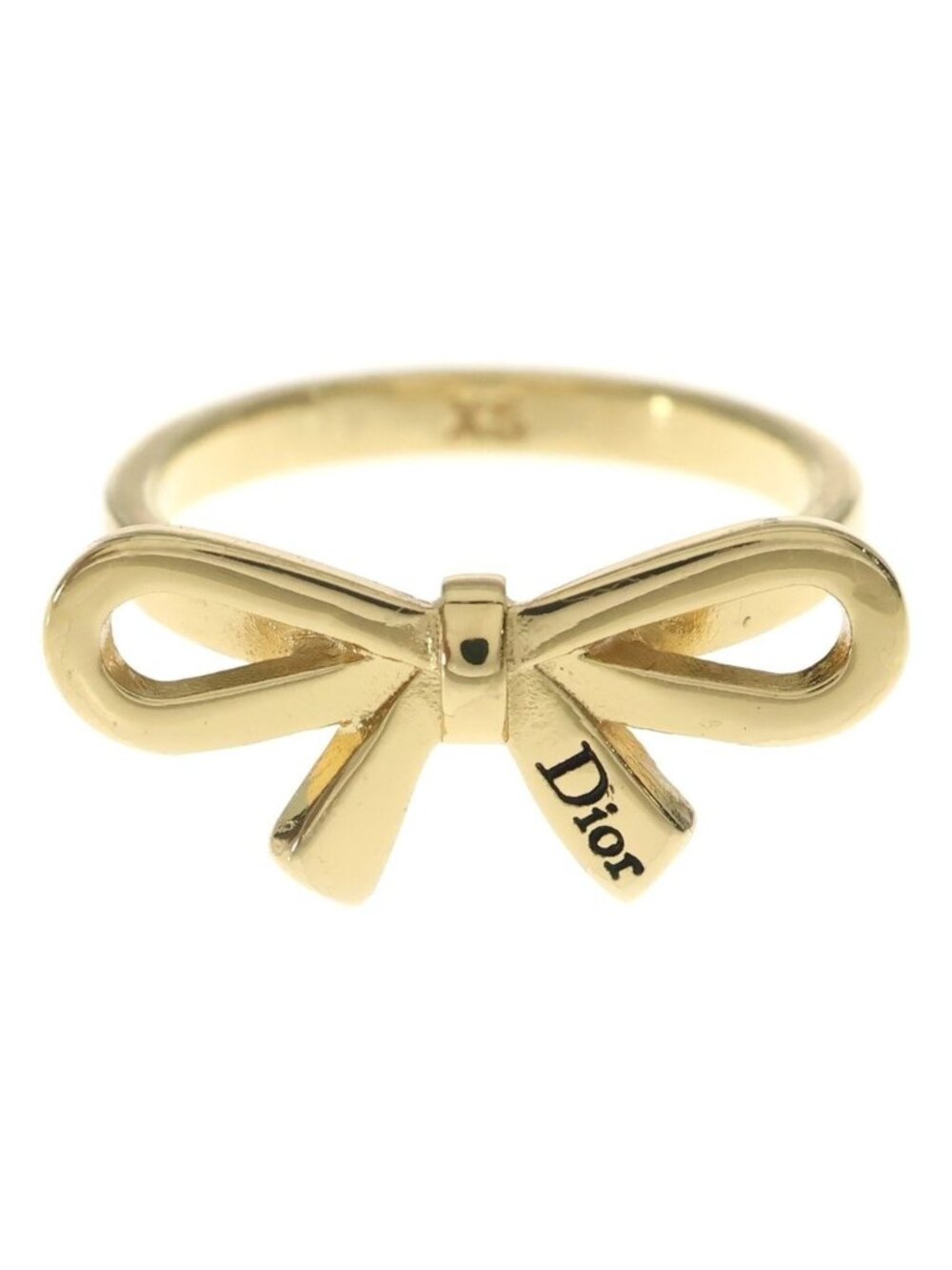 Dior Logo Ribbon Ring Gold